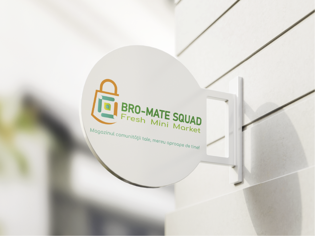BRO MATE SQUAD - Logo magazin alimentar